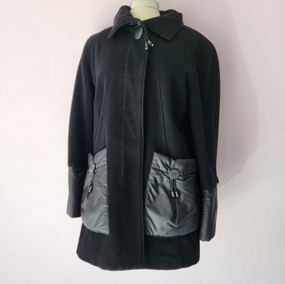 Women's button-down wool blend Winter Coat by Me-Jay size 10 US - Picture 1 of 16